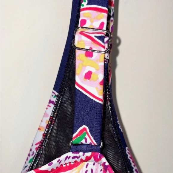 Swimsuits For All Floral One Piece 28 Plus Size Navy - Picture 7 of 16